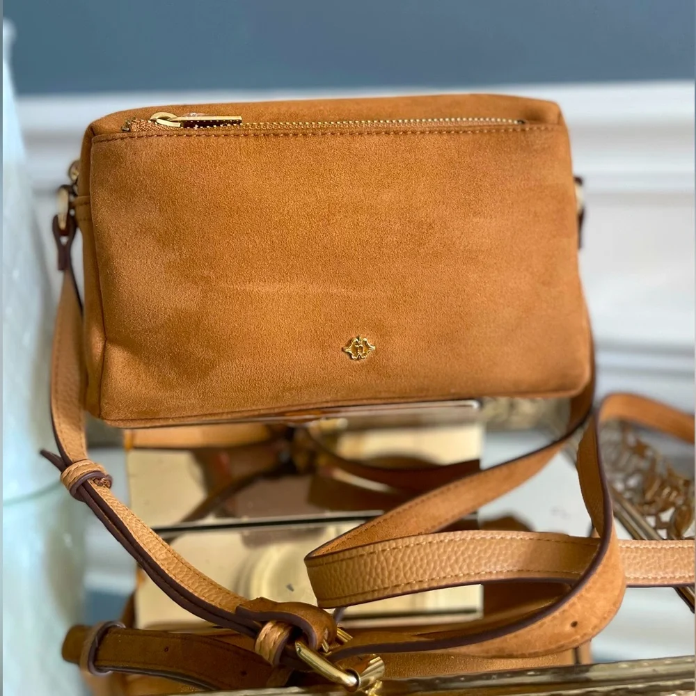 Nanette Lepore Vegan Suede Camera Bag- NEW - Picture 4 of 9